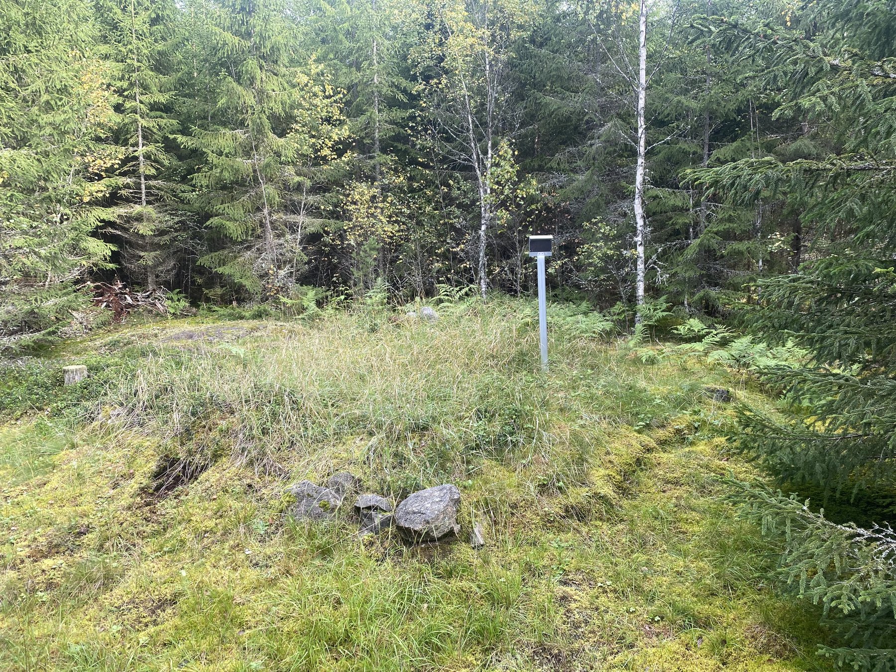 Lämning efter bostad.